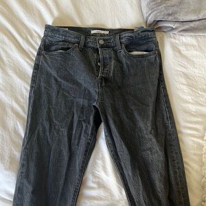 Levi’s black wedgie jeans